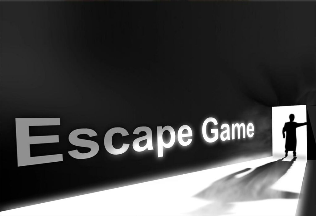 Darstellung, wie User und wie der Googlebot ein Bild bei der Suche nach „Escape Game“ sehen