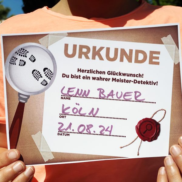Detektiv Schnitzeljagd